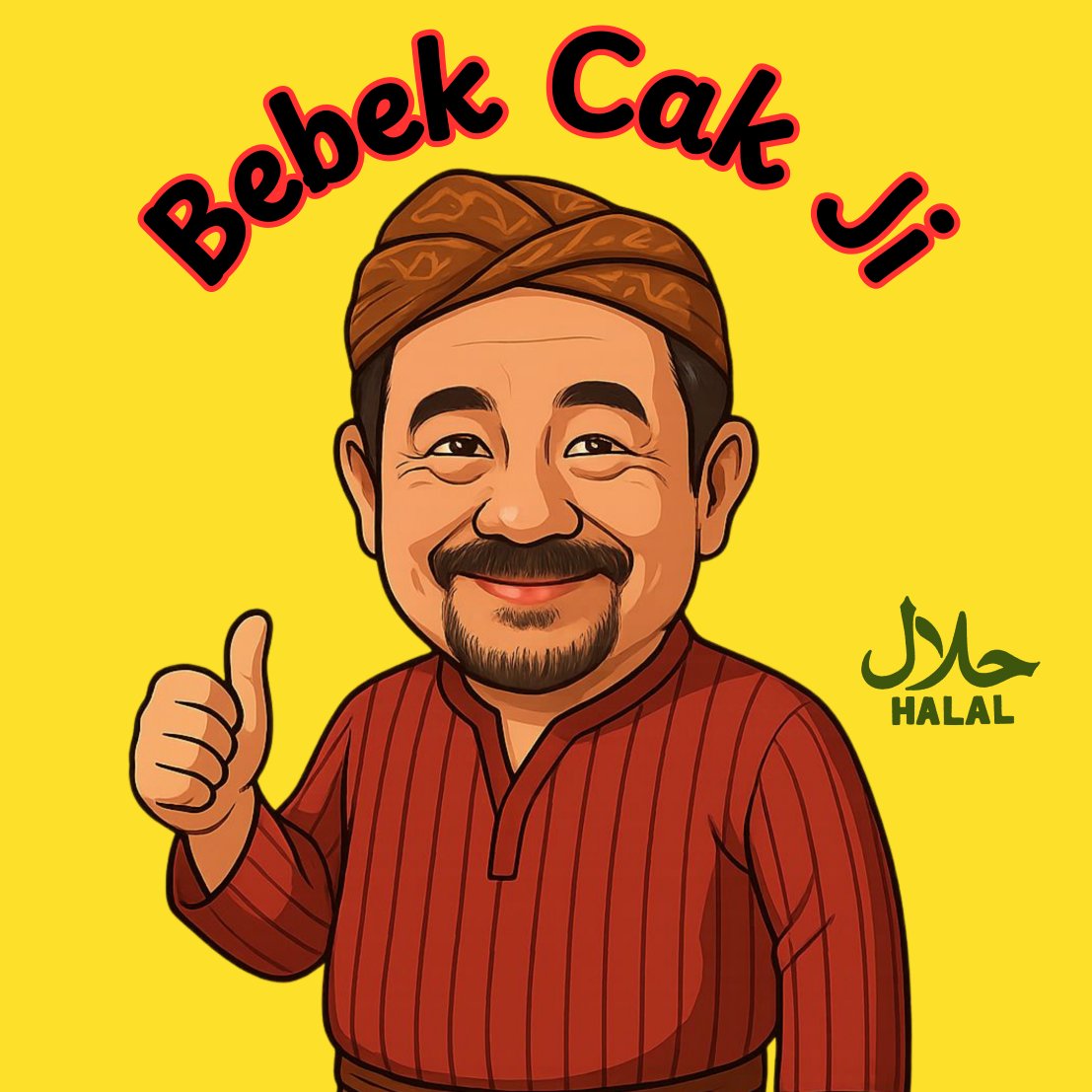 Bebek Cak Ji Logo Maskot